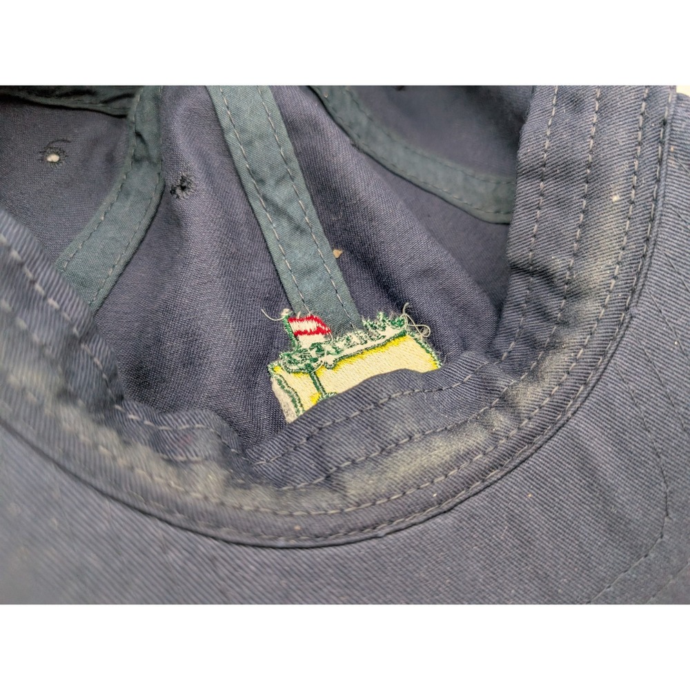 Masters Tournament Golf Hat Navy Blue Cotton Adjustable Strapback Baseball Cap - Picture 8 of 9